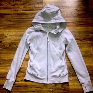 Light purple lululemon zip up hoodie
